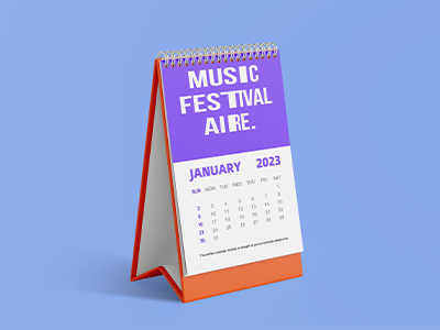 文创样机文具VI衍生周边设计效果展示PSD台历