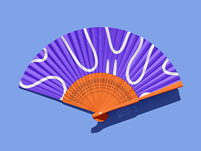 文创样机文具VI衍生周边设计效果展示PSD扇子