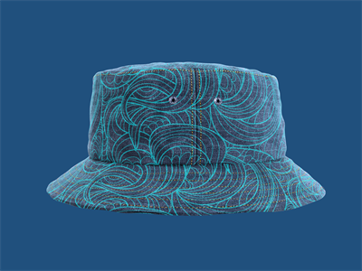 高档渔夫帽水桶帽子品牌设计VI效果图样机展示