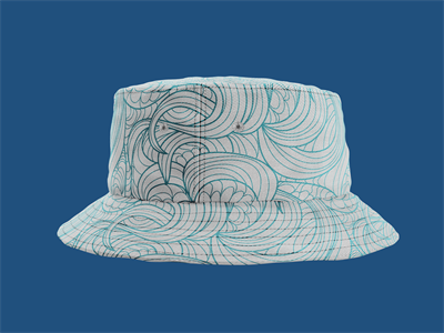 高档渔夫帽水桶帽子品牌设计VI效果图样机展示