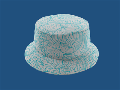 高档渔夫帽水桶帽子品牌设计VI效果图样机展示