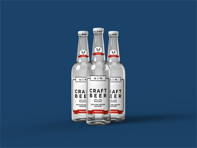 啤酒瓶包装样机