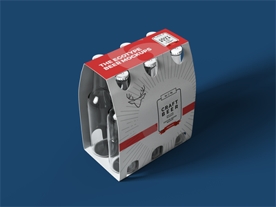 啤酒瓶包装样机