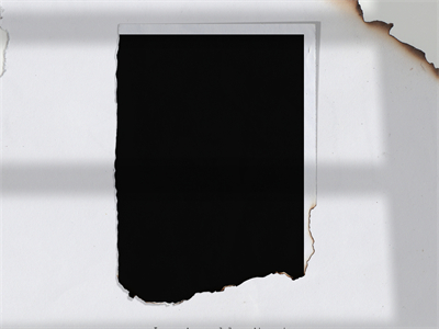 破损纸张相片样机