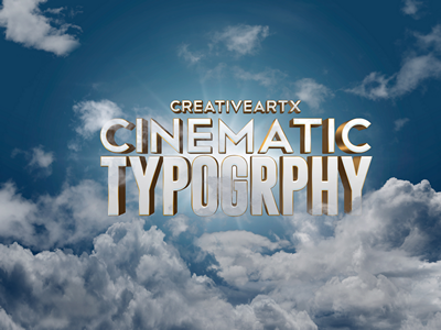 海报字体3D立体字体效果