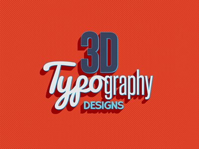 海报字体3D立体字体效果