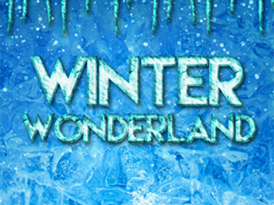 字库艺术字海报字体冰雪字体效果