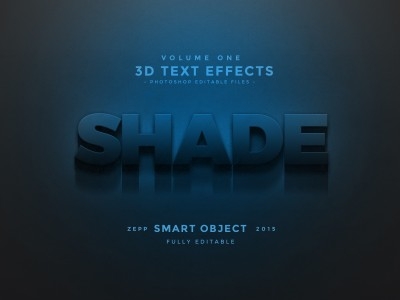 海报字体特效PSD文字3D立体ASL图层样式自然主题立体字