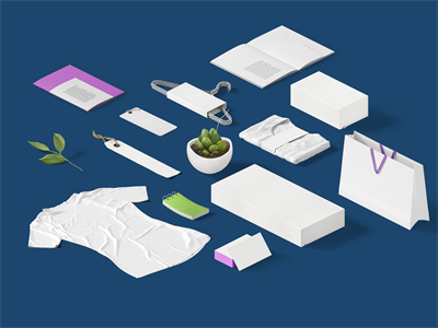 办公场景 时尚VI样机毕设毕业设计作品logo展示