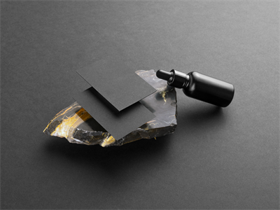 护肤品瓶子滴灌小黑瓶包装展示样机高端