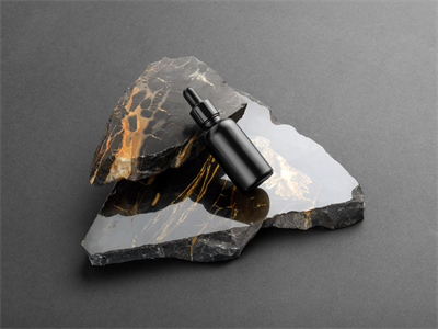 护肤品瓶子滴灌小黑瓶包装展示样机高端