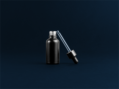 护肤品瓶子滴灌小黑瓶包装展示样机高端