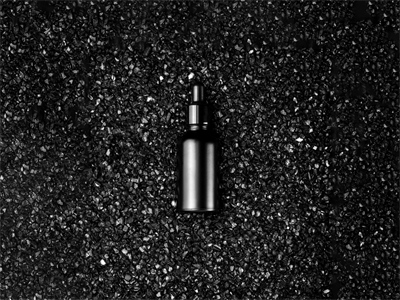 护肤品瓶子滴灌小黑瓶包装展示样机高端