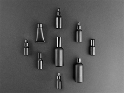 护肤品瓶子滴灌小黑瓶包装展示样机高端