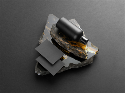 护肤品瓶子滴灌小黑瓶包装展示样机高端