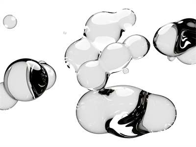 高清逼真透明水滴免扣透明背景元素