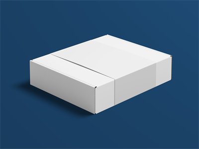 快递打包盒纸盒包装盒设计作品贴图ps样机素材场景展示效果模板