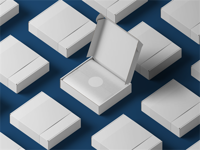 快递打包盒纸盒包装盒设计作品贴图ps样机素材场景展示效果模板