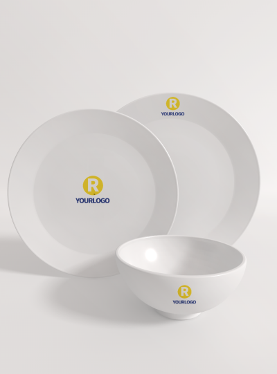 陶瓷餐具盘子碗筷子碟子PS智能样机贴图VI展示效果图PSD设计素材