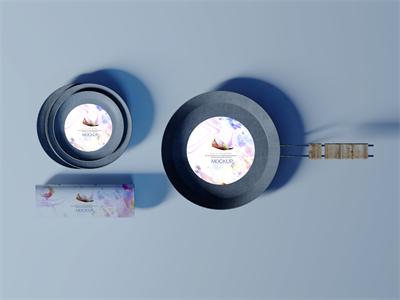 陶瓷餐具盘子碗筷子碟子PS智能样机贴图VI展示效果图PSD设计素材