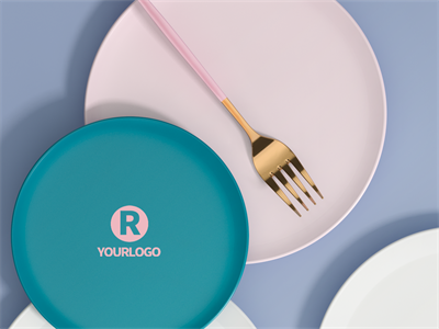 陶瓷餐具盘子碗筷子碟子PS智能样机贴图VI展示效果图PSD设计素材