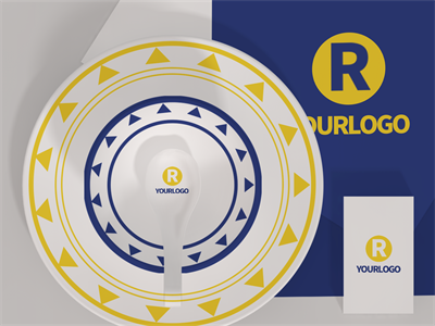 陶瓷餐具盘子碗筷子碟子PS智能样机贴图VI展示效果图PSD设计素材