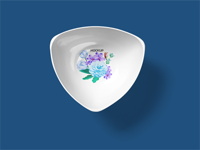 陶瓷餐具盘子碗筷子碟子PS智能样机贴图VI展示效果图PSD设计素材