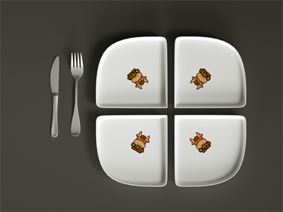 陶瓷餐具盘子碗筷子碟子PS智能样机贴图VI展示效果图PSD设计素材