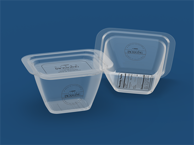 透明塑料玻璃瓶子盒子亚克力包装模型效果图展示贴图样机PSD模板