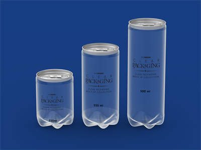 透明塑料玻璃瓶子盒子亚克力包装模型效果图展示贴图样机PSD模板