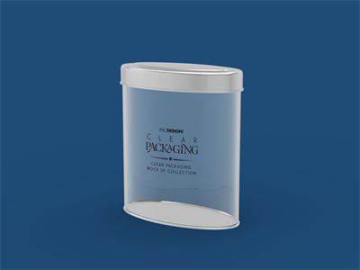 透明塑料玻璃瓶子盒子亚克力包装模型效果图展示贴图样机PSD模板