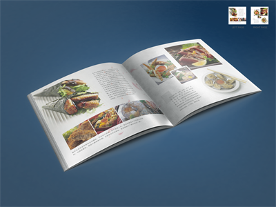 正方形画册杂志书籍样机