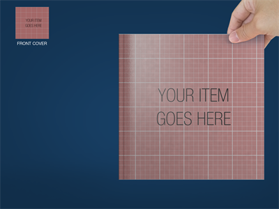 正方形画册杂志书籍样机