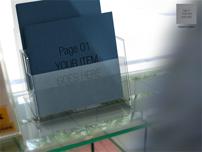 正方形画册杂志书籍样机