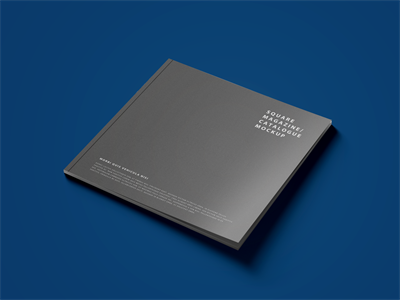 正方形画册杂志书籍样机