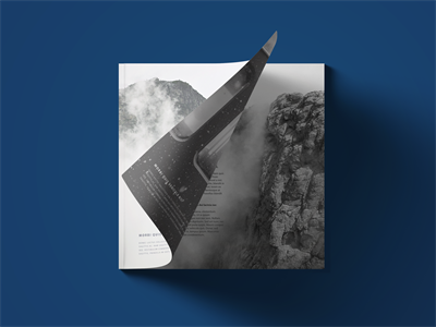 正方形画册杂志书籍样机