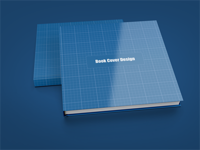 正方形画册杂志书籍样机