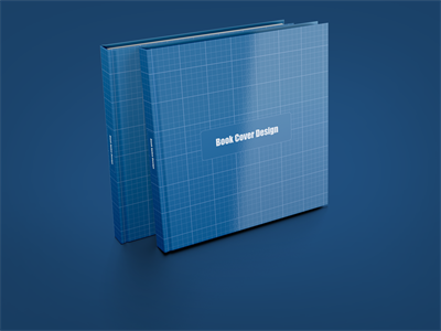 正方形画册杂志书籍样机