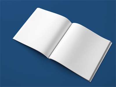 正方形画册杂志书籍样机