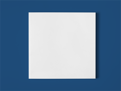 正方形画册杂志书籍样机