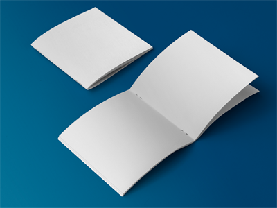 正方形画册杂志书籍样机