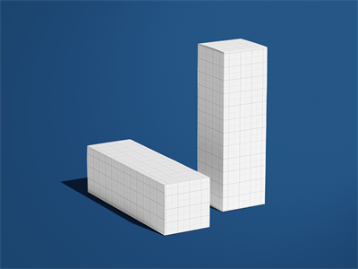 长方形包装盒样机