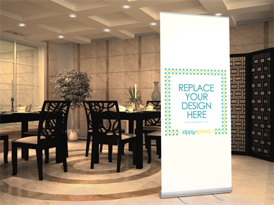 易拉宝X展架样机