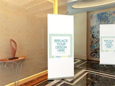 易拉宝X展架样机