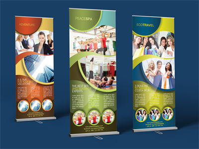 易拉宝X展架样机