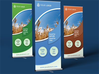 易拉宝X展架样机