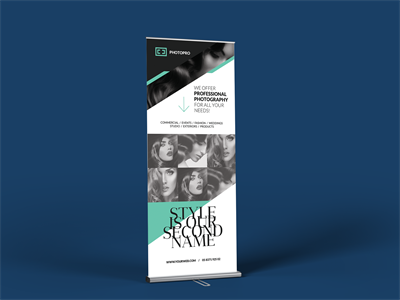 易拉宝X展架样机