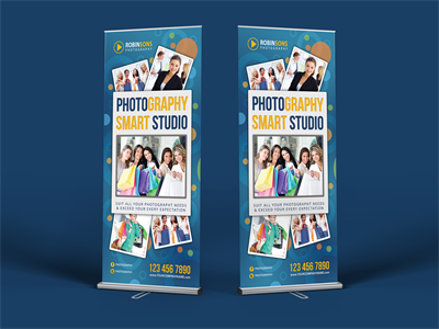 易拉宝X展架样机