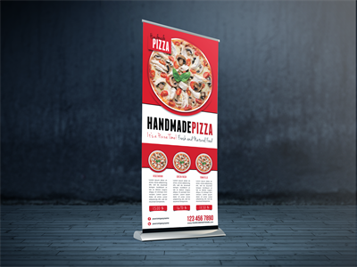 易拉宝X展架样机