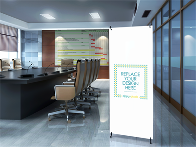 易拉宝X展架样机